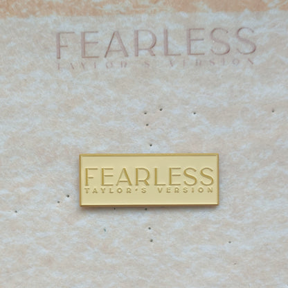 Taylor Swift FEARLESS Enamel Metal Brooch Pin