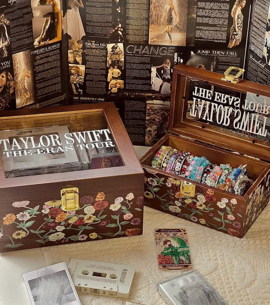 The Eras Tour Piano Pattern Wooden Keepsake Box