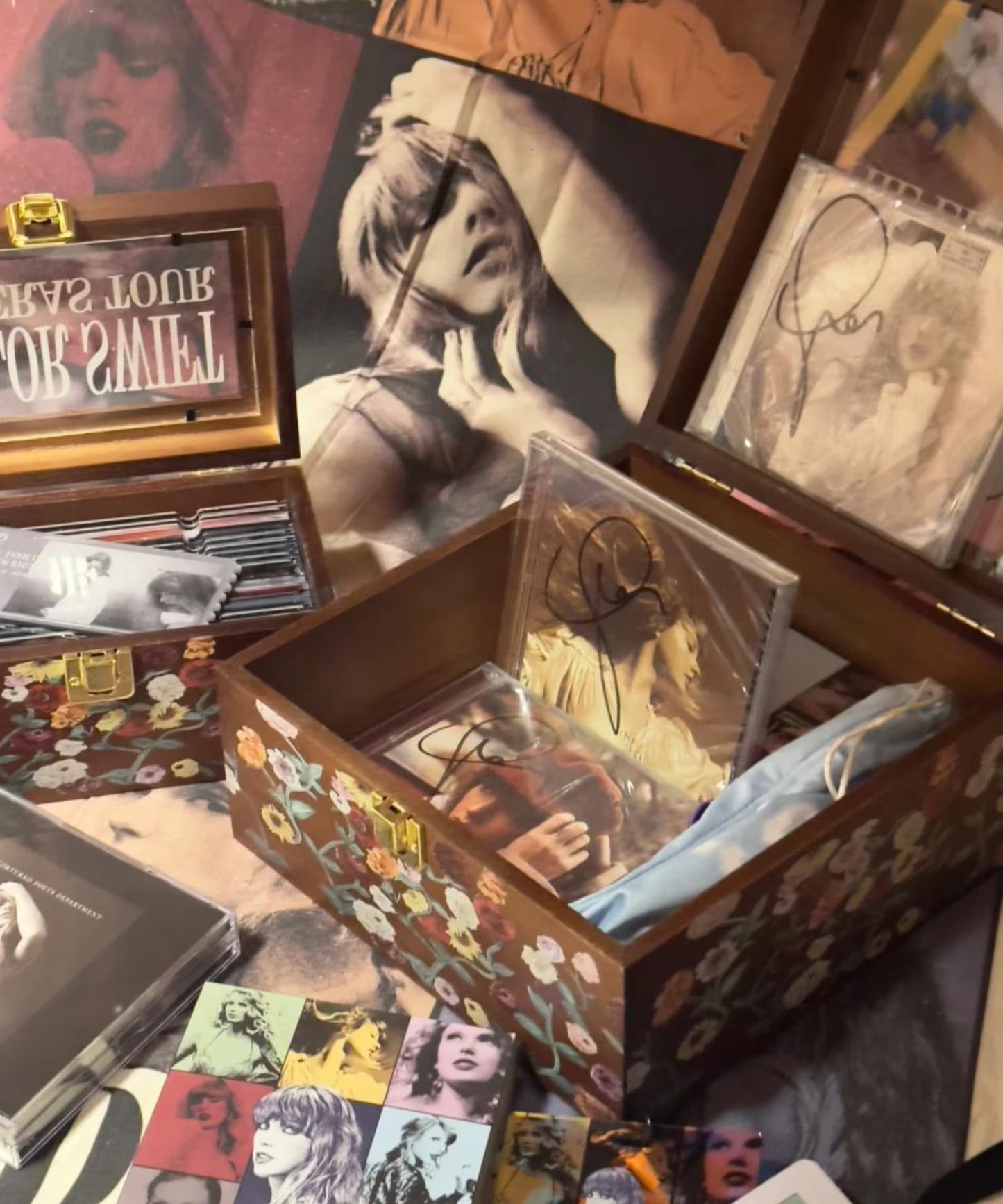 The Eras Tour Piano Pattern Wooden Keepsake Box