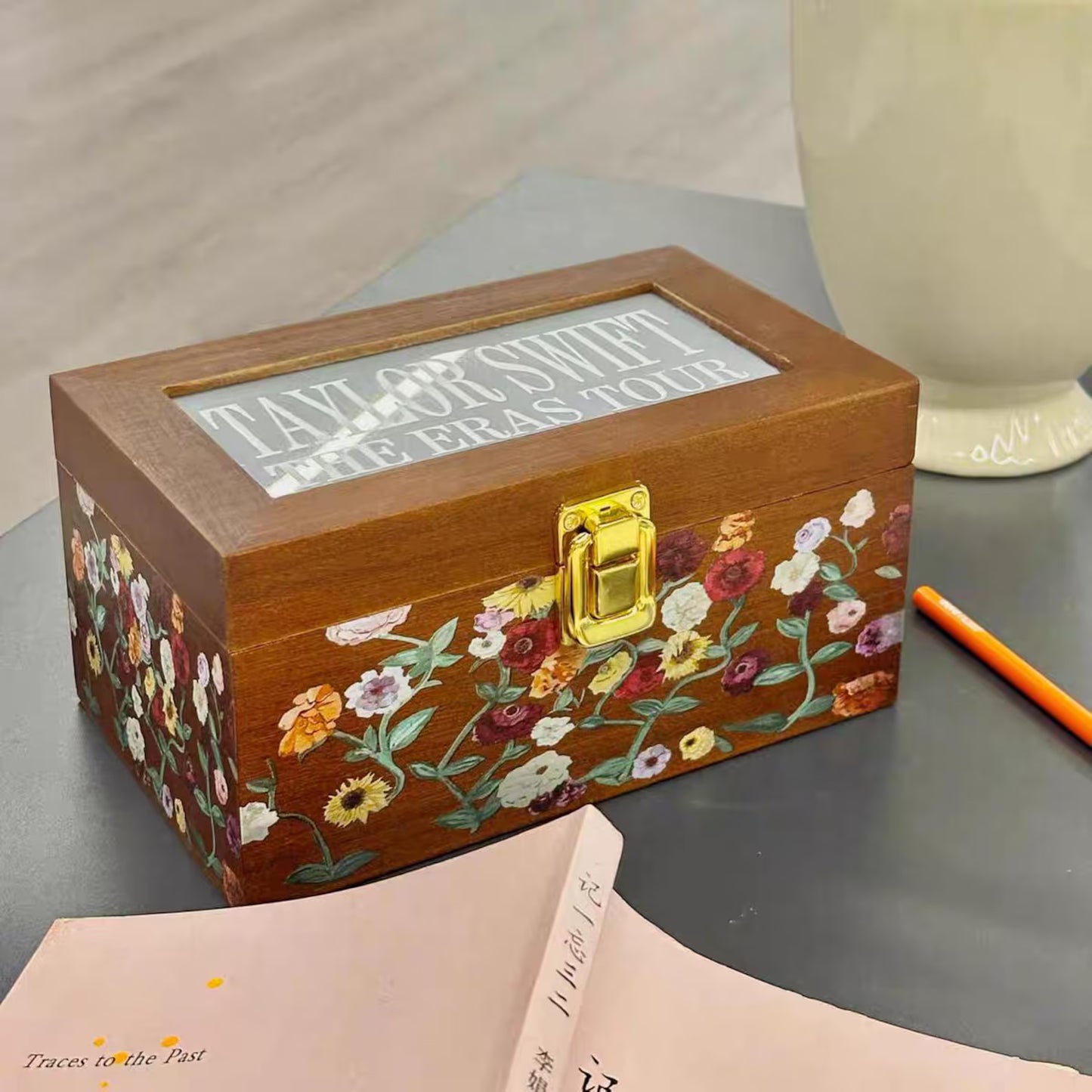 The Eras Tour Piano Pattern Wooden Keepsake Box