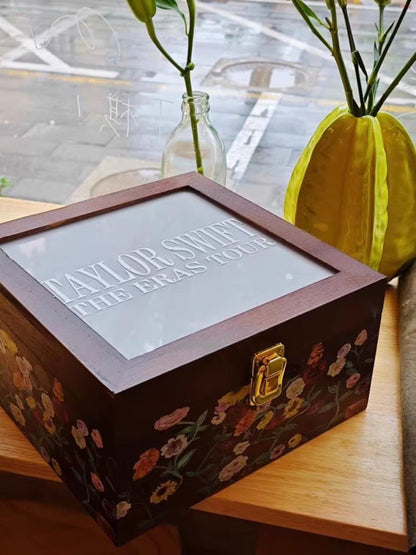 The Eras Tour Piano Pattern Wooden Keepsake Box