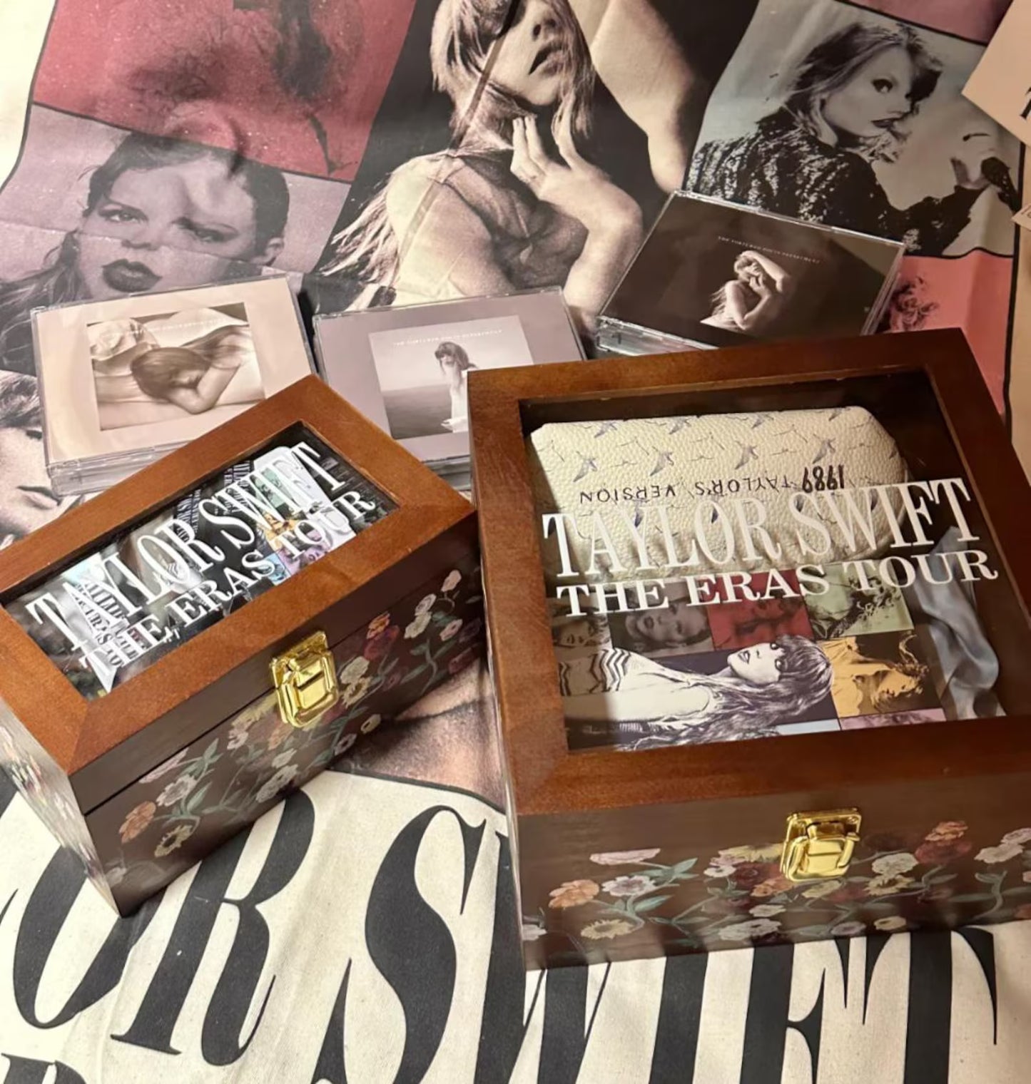 The Eras Tour Piano Pattern Wooden Keepsake Box