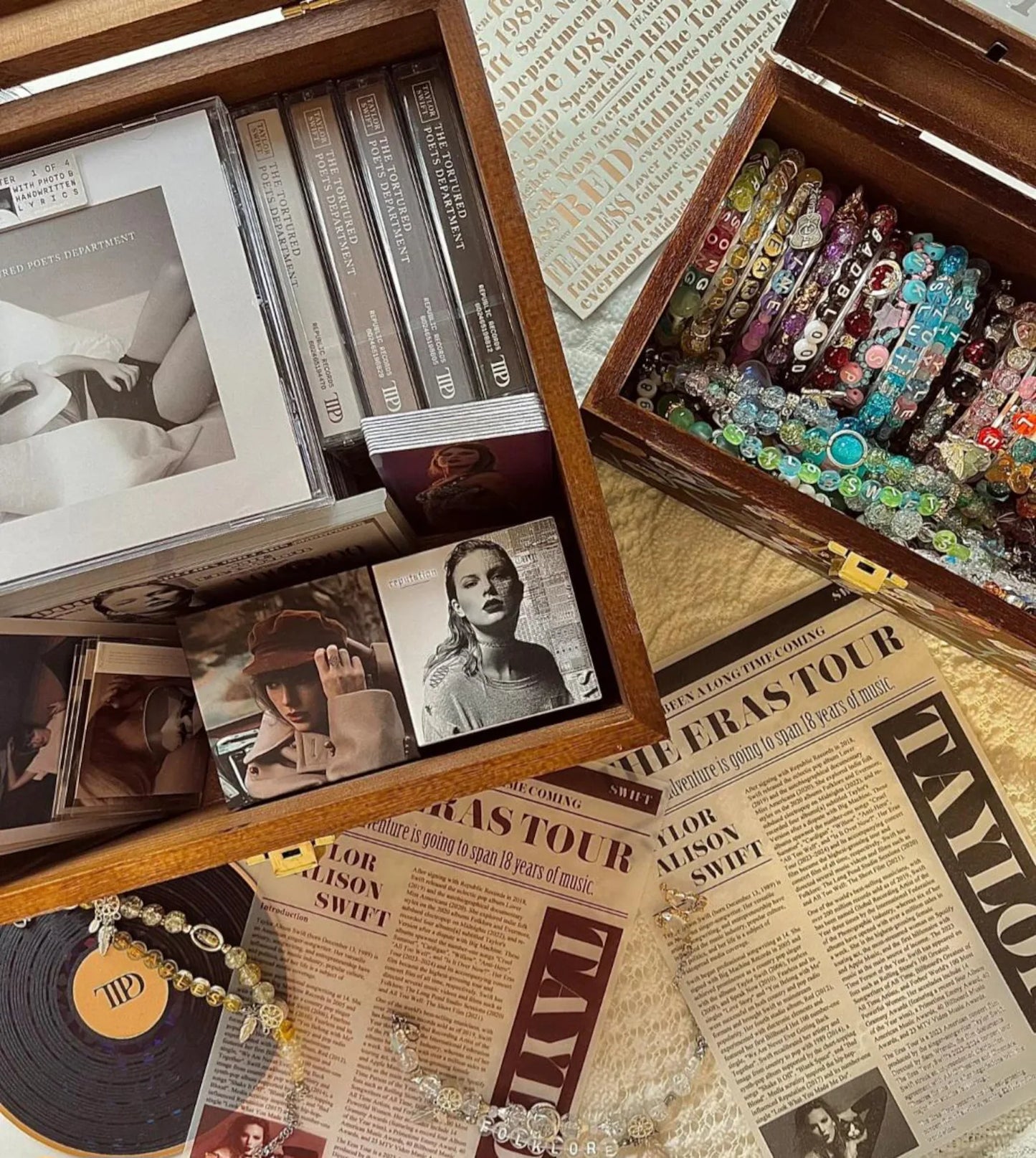 The Eras Tour Piano Pattern Wooden Keepsake Box