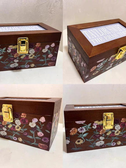 The Eras Tour Piano Pattern Wooden Keepsake Box