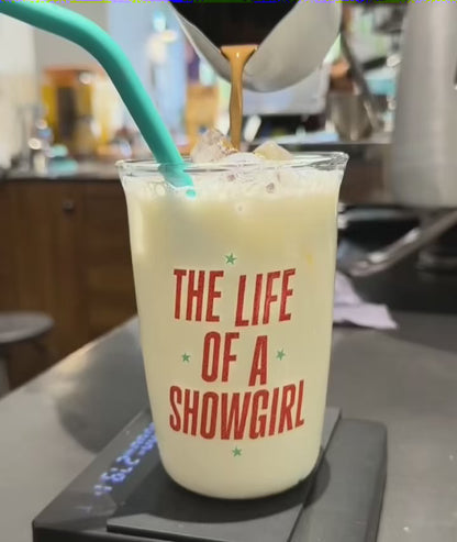 The Life Of A Showgirl Glass With Straw 16oz