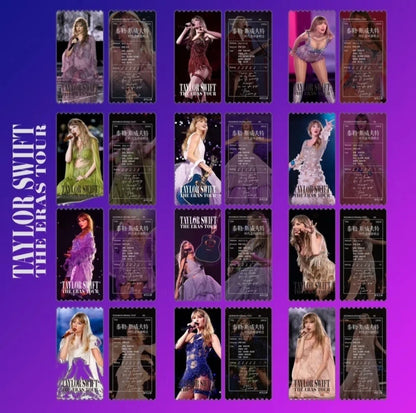Taylor Swift The Eras Tour Commemorative Paper Ticket Stub 24 pcs Set