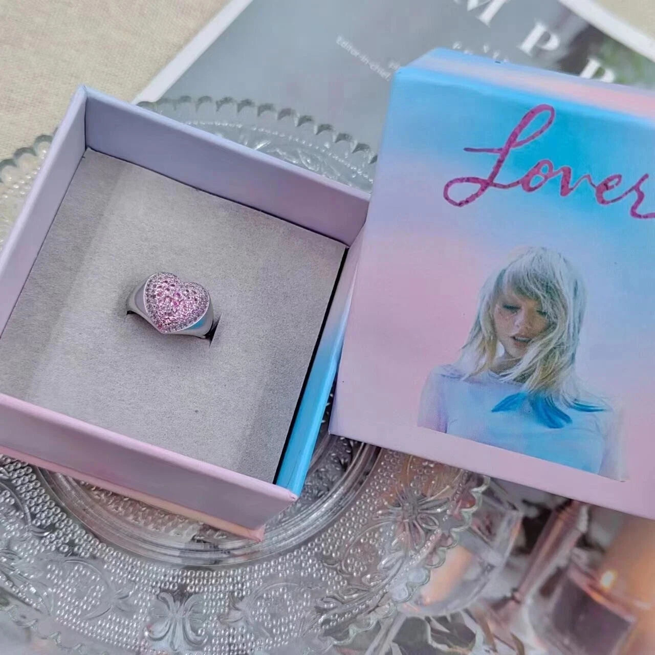 Taylor Swift Lover Heart Ring