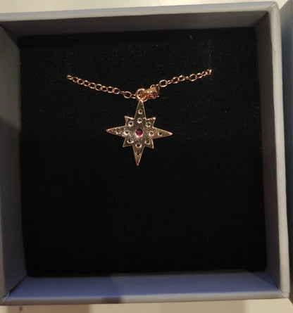 Evermore Vision In Rose Blush Necklace With Box