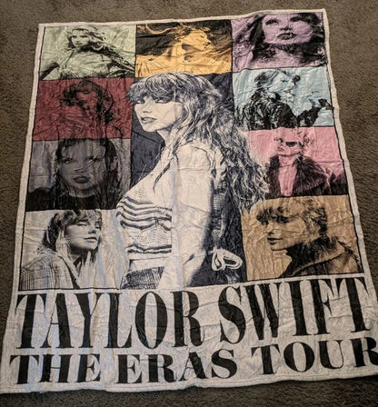 Taylor Swift The Eras Tour Flannel Throw Blanket
