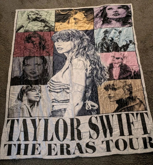 Taylor Swift The Eras Tour Flannel Throw Blanket