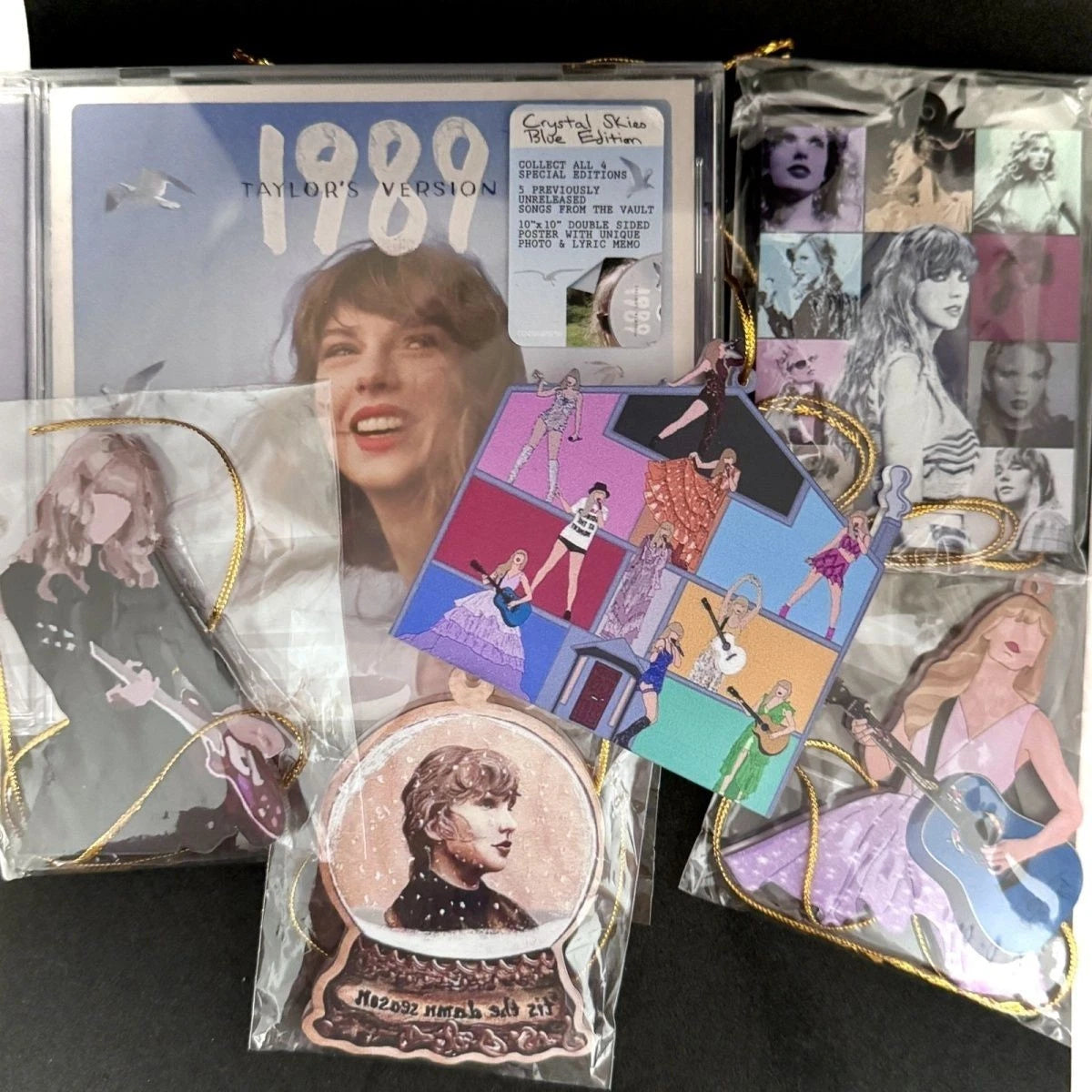Taylor Swift Lover House Eras Tour Acrylic Christmas Ornaments Set
